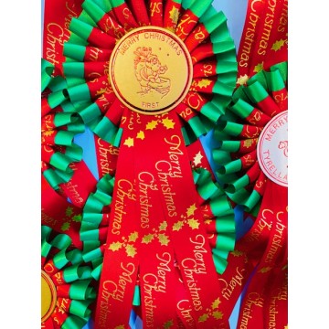 Christmas Two Tier Rosettes - Packs of 20