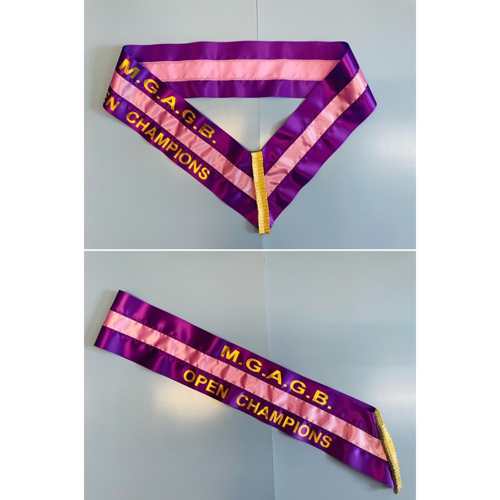 SS4 Sash for Competitors, horses, ponies or livestock