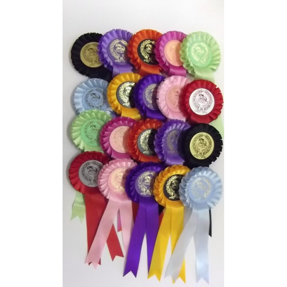 Clear Round Rosettes Pack of 100