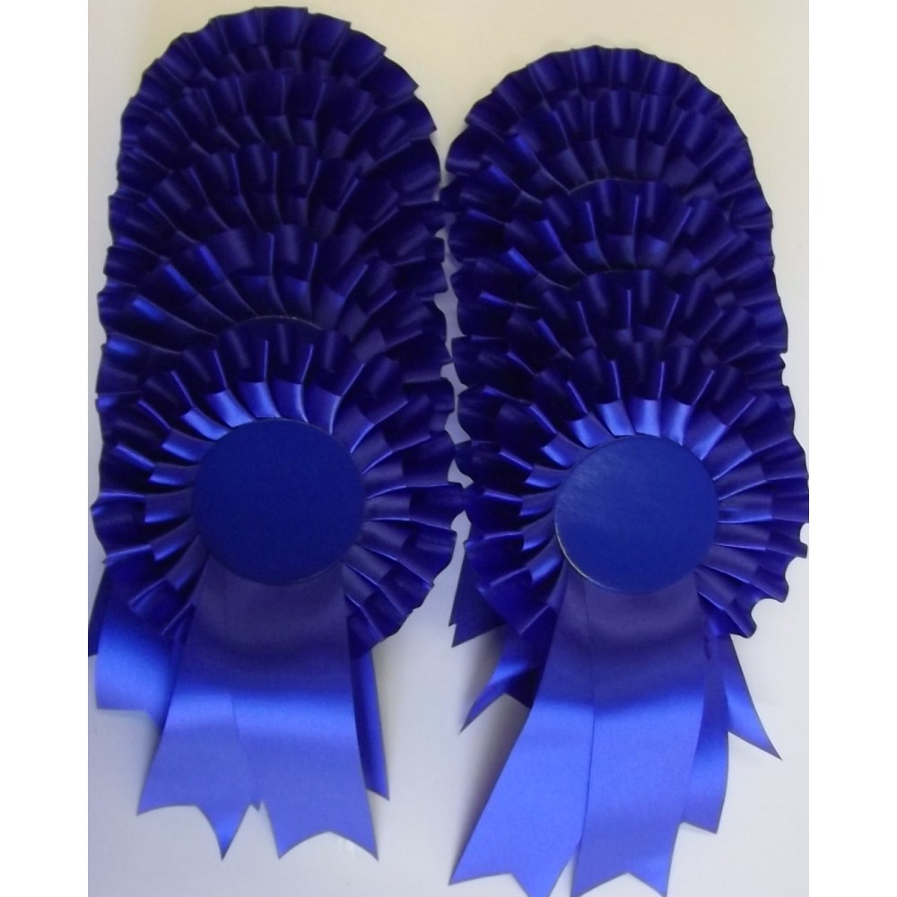Blue Rosettes - pack of 20