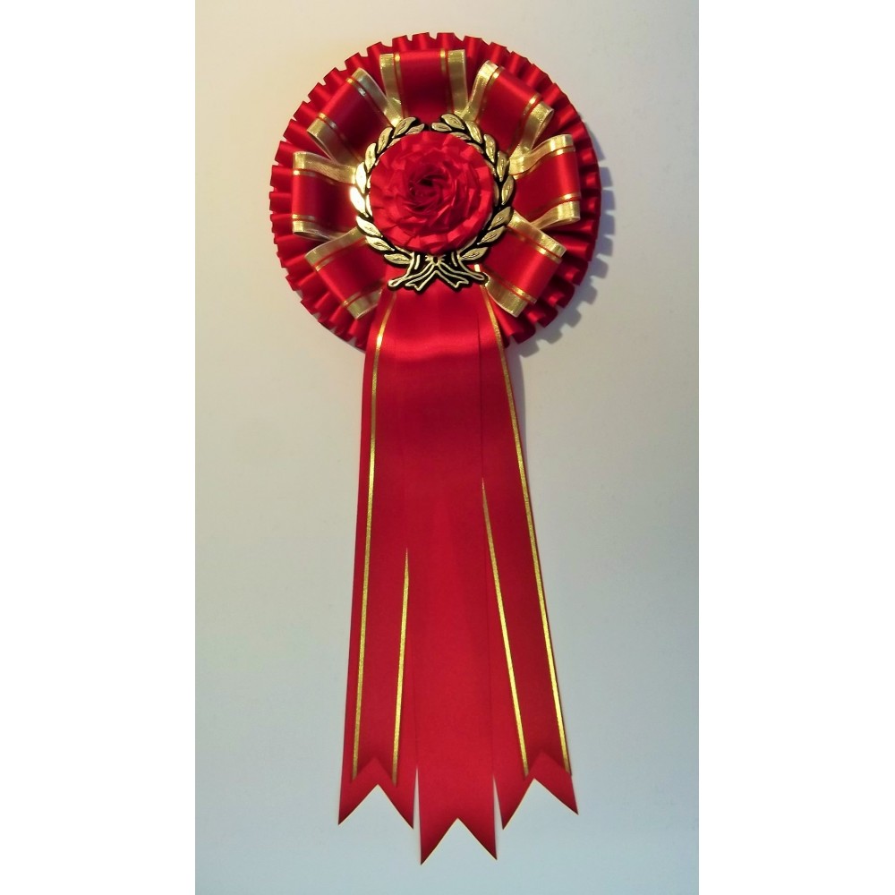 L3 Laurel Leaf Ruffle Rosette