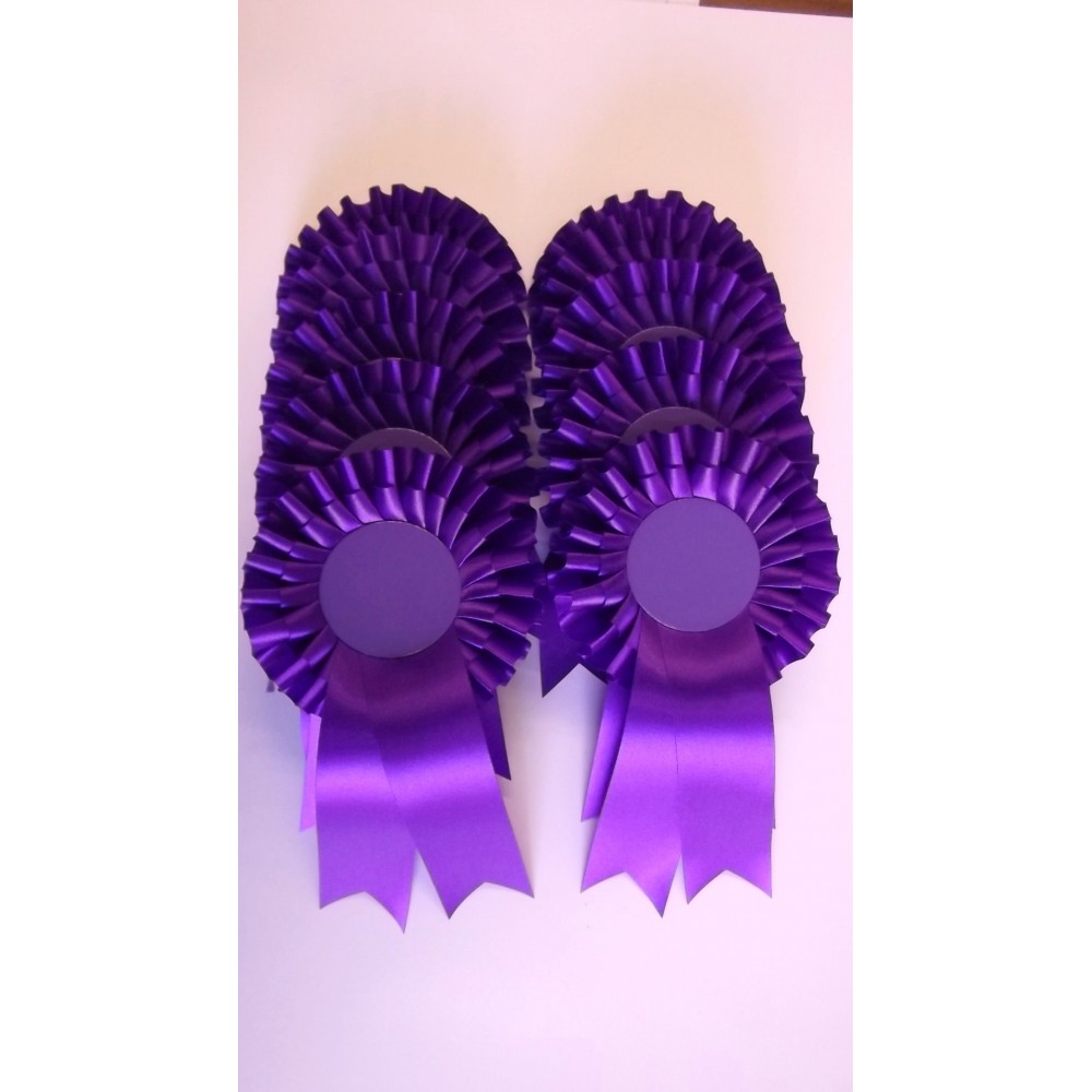 Purple Rosettes - Pack of 20