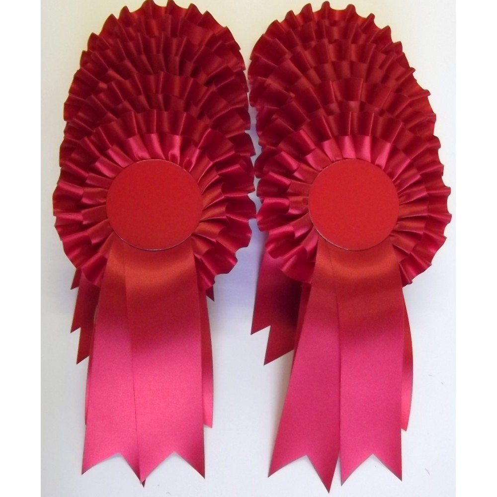 Red Rosettes - Pack of 20