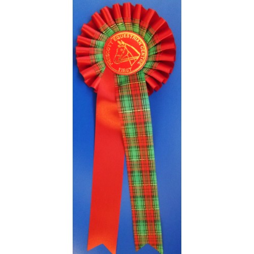 T3T Two tier Tartan Rosette