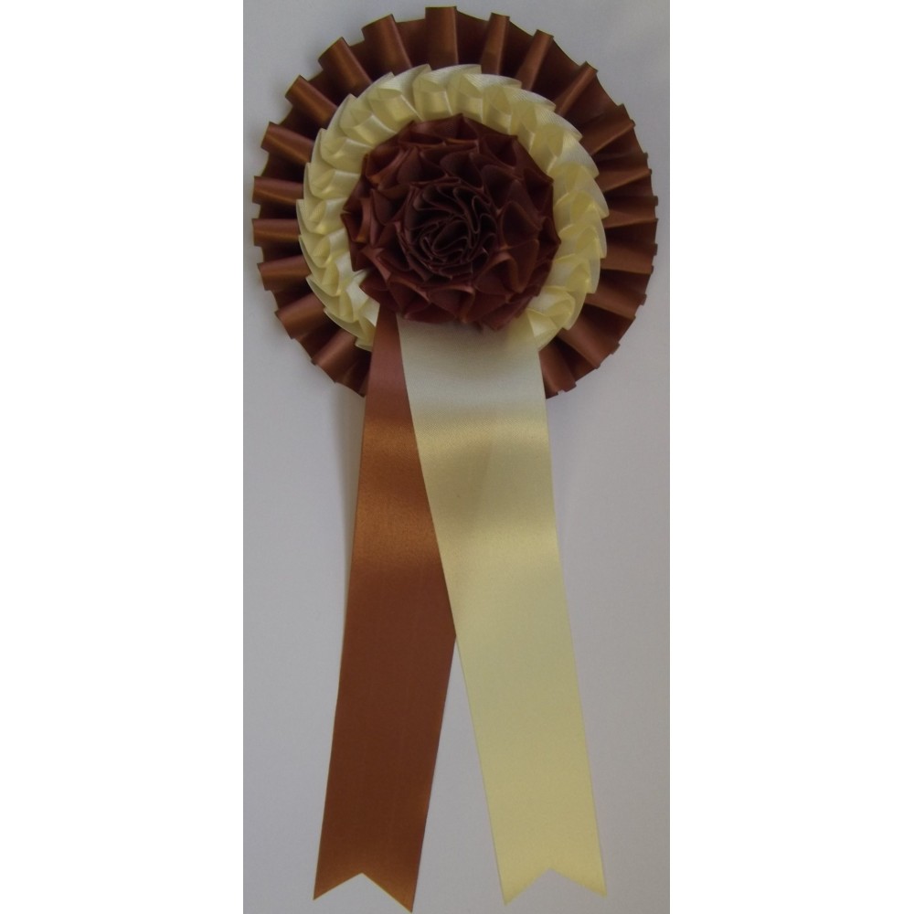 T3FR Frilly two tier ruffle rosette
