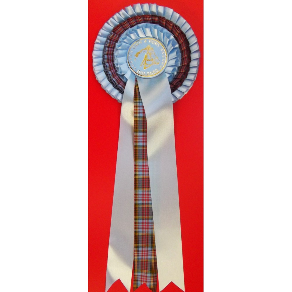 T4T Three Tier Tartan ROsette