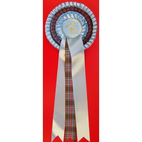T4T Three Tier Tartan ROsette