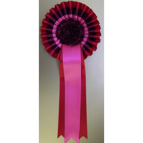 T4R Three Tier Ruffle Rosette