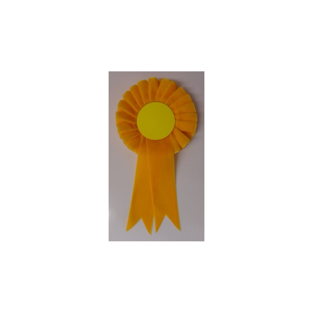 Velvet Rosettes - Pack of 25 Yellow Velvet Rosettes