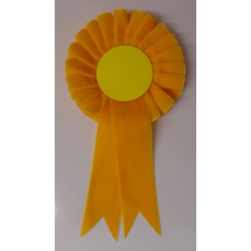 Velvet Rosettes - Pack of 25 Yellow Velvet Rosettes