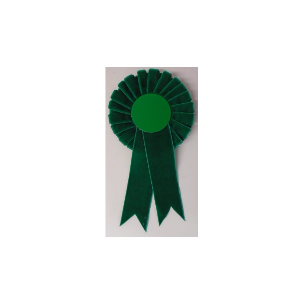 Velvet Rosettes - Pack of 25 Green Elite velvet rosettes