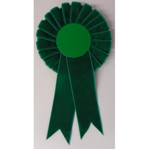 Velvet Rosettes - Pack of 25 Green Elite velvet rosettes