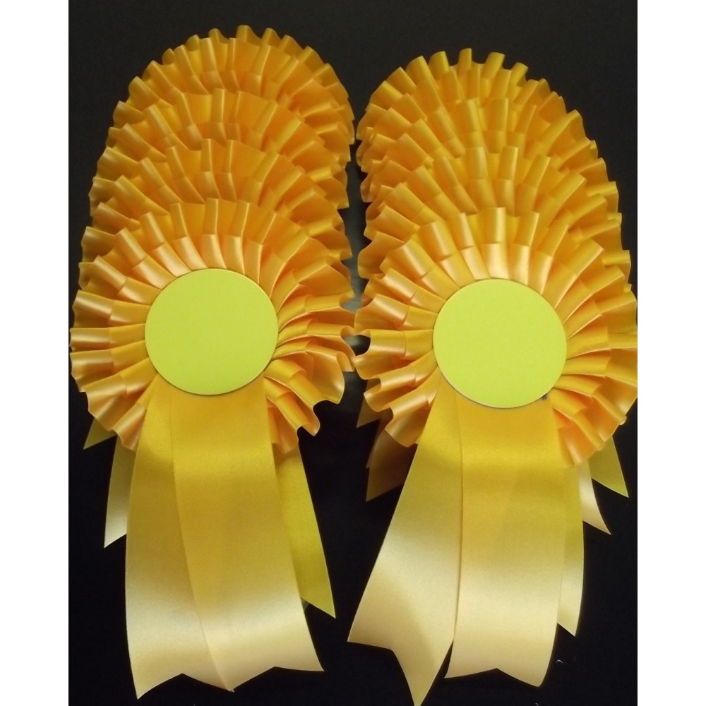 Yellow Rosettes - pack of 20