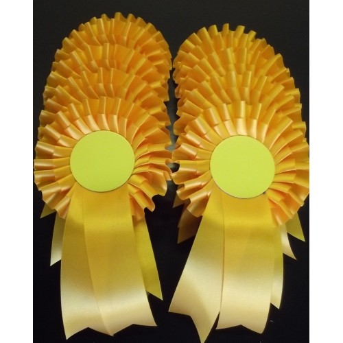 Yellow Rosettes - pack of 20